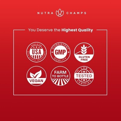 NutraChamps Korean Red Panax Ginseng Capsules | Extra Strength Ginsenosides for