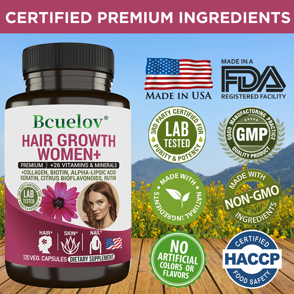 Women’s Hair Growth Supplement Capsules – 26 Minerals & Vitamins EXP – 06/2026