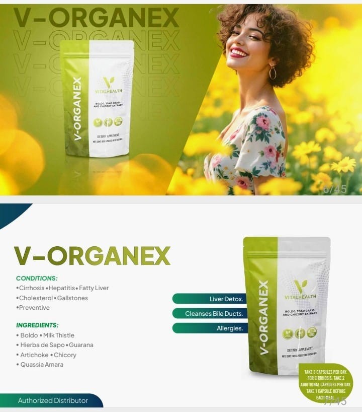 V-Organex 60 Capsules with 500 mg – Vital Health Exp 2/2027