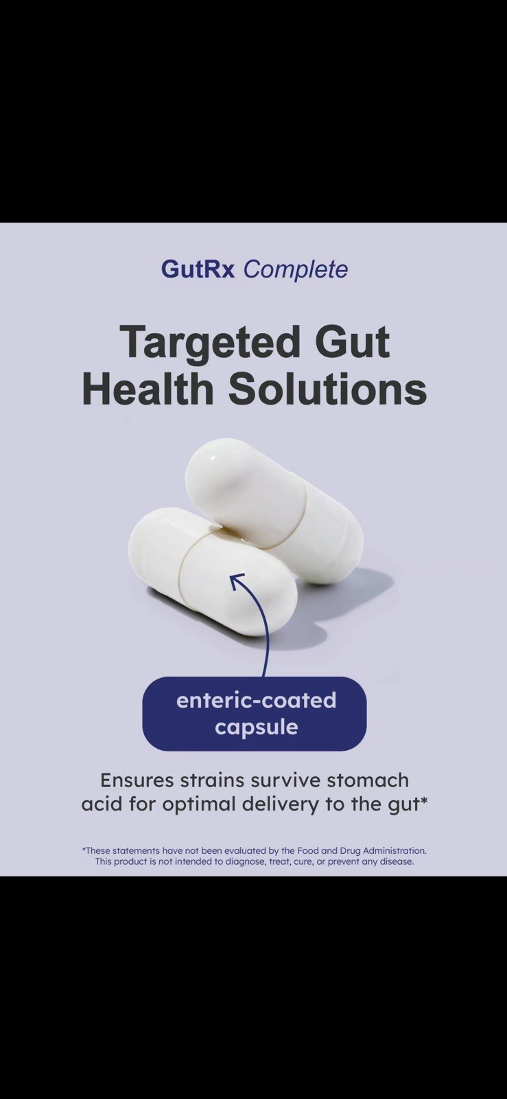 GutRx Complete Probiotic 90 Capsules Gluten-Free Non-GMO Exp 06/08/2027