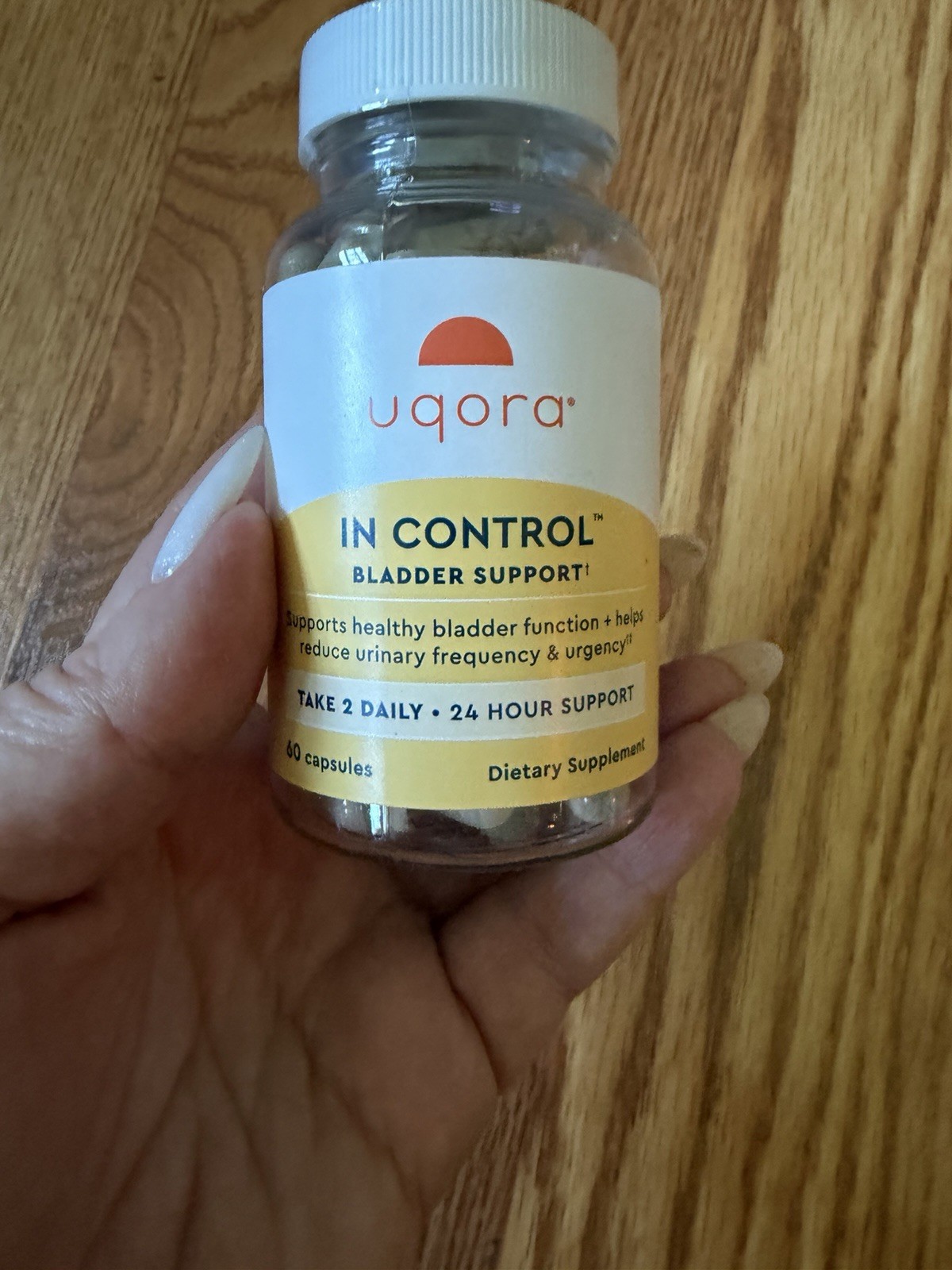 uqora In Control Bladder Support Capsules 840mg Horsetail Lindera Crataeva 60