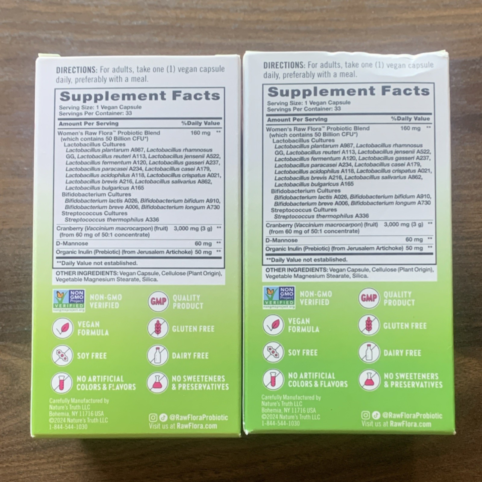 Nature’s Truth Women’s Raw Flora Probiotic-18 50 Billion 33 Caps Exp 2027 (2)