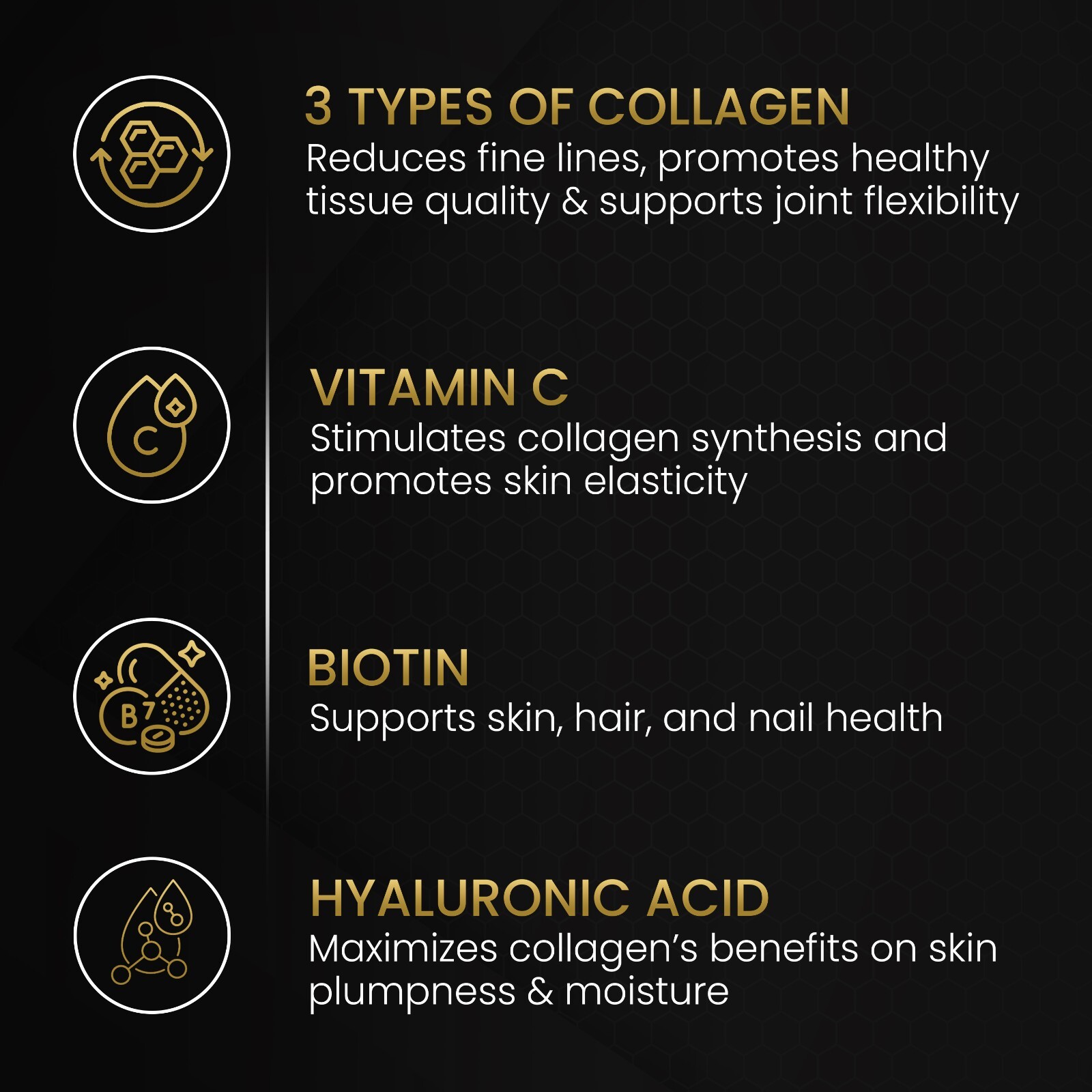 Multi Collagen 2,022mg + Fermented Turmeric, Vit C, Biotin & Hyaluronic Acid