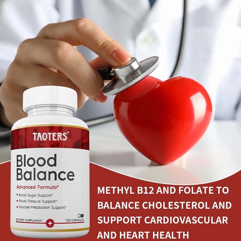 Blood Balance Advanced Formula Cholesterol Blood Sugar Lower Support Supplement