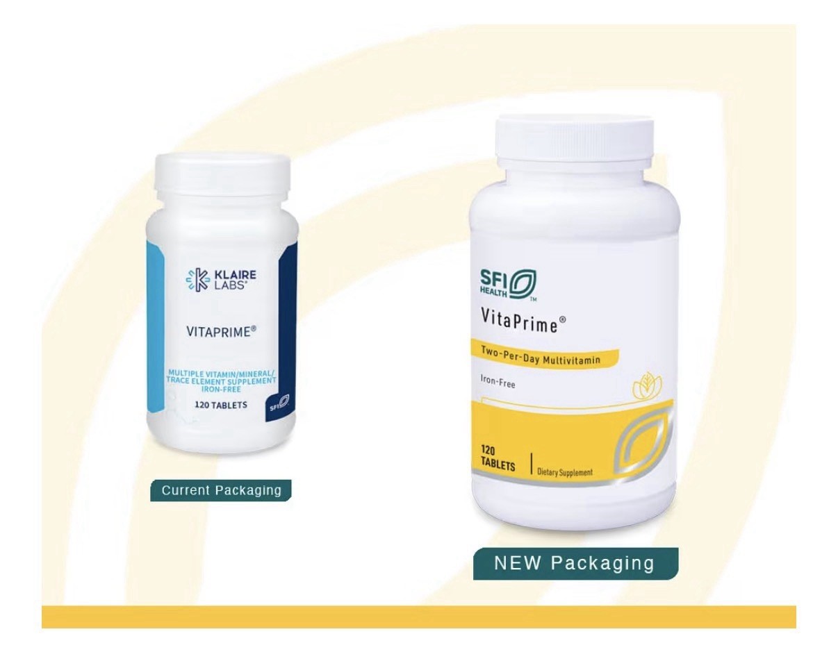 SFI Health VitaPrime Two Per Day Multivitamin Iron Free for Women, Men 120Tablet