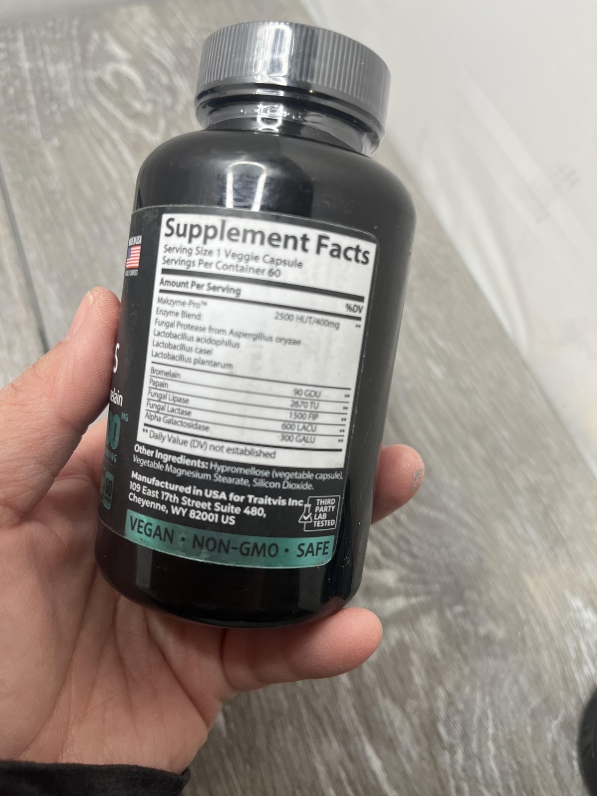 2pk Digestive Enzymes with Probiotics & Bromelain 400mg 60 Caps each Exp 7/26