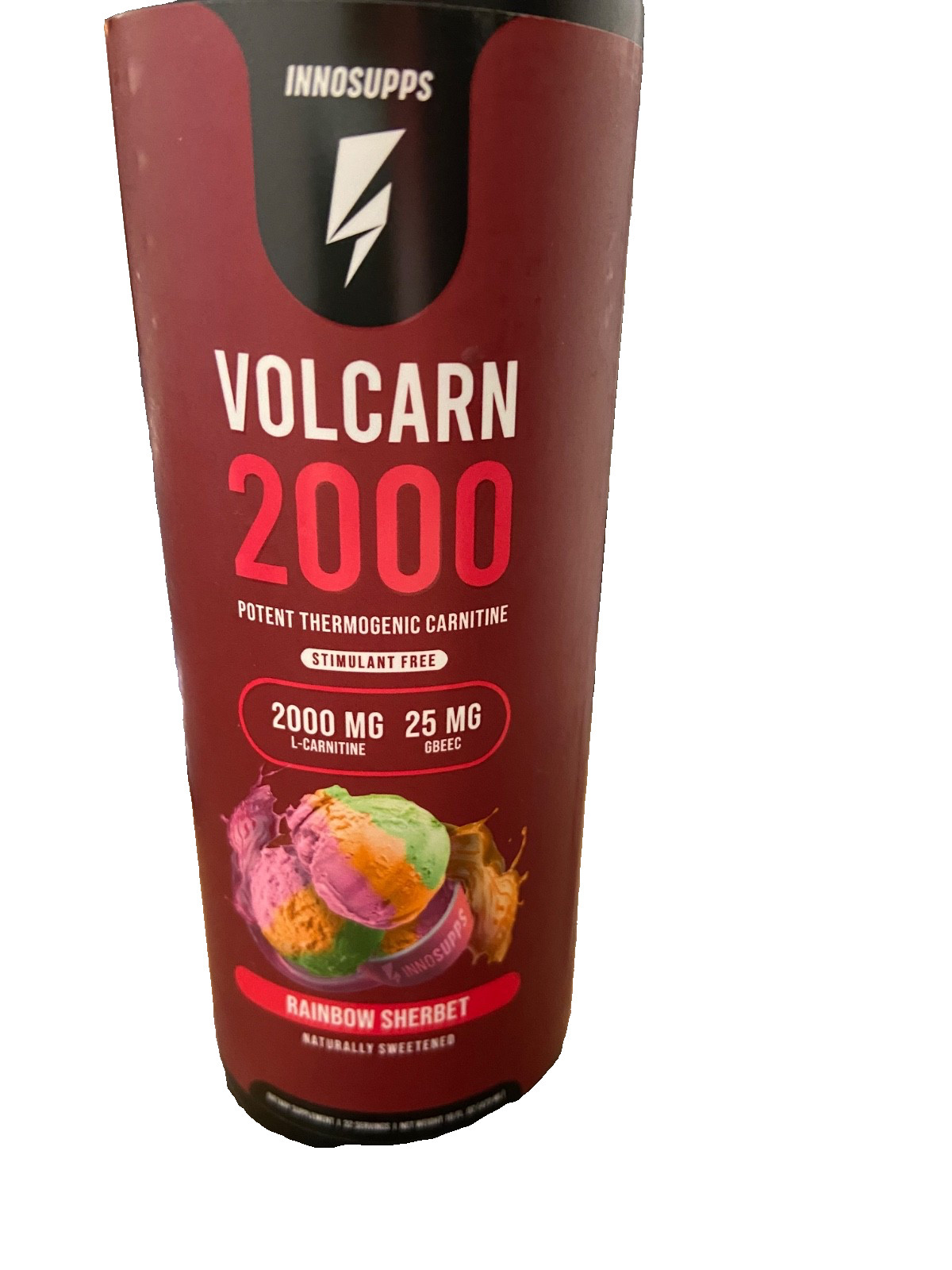Innosupps Volcarn 2000 Rainbow Sherbet 16 Oz