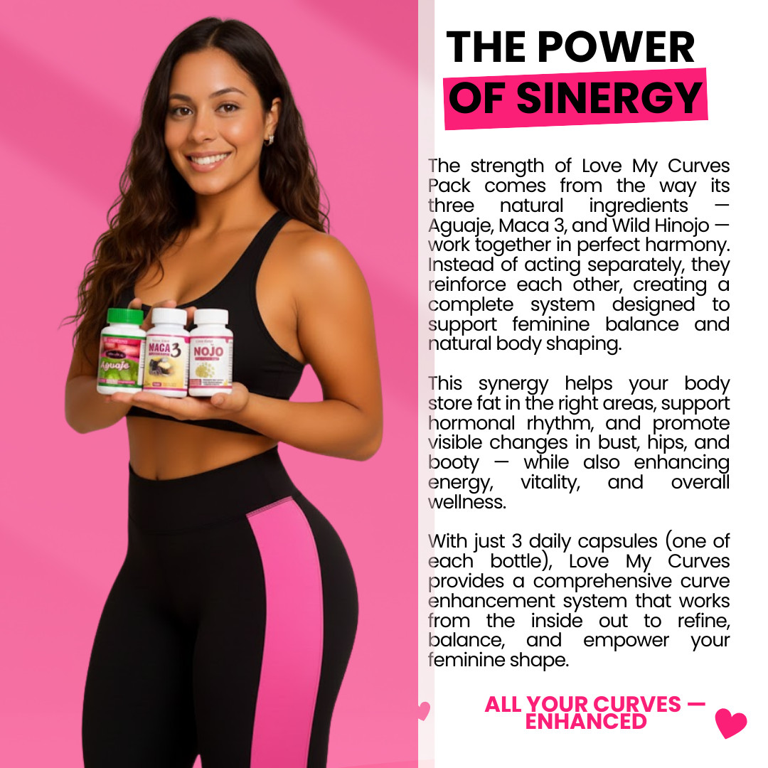 BIGGER BUTT, BREAST & WIDER HIPS : Aguaje Curvy Fruit + Maca Root + Fennel Pills