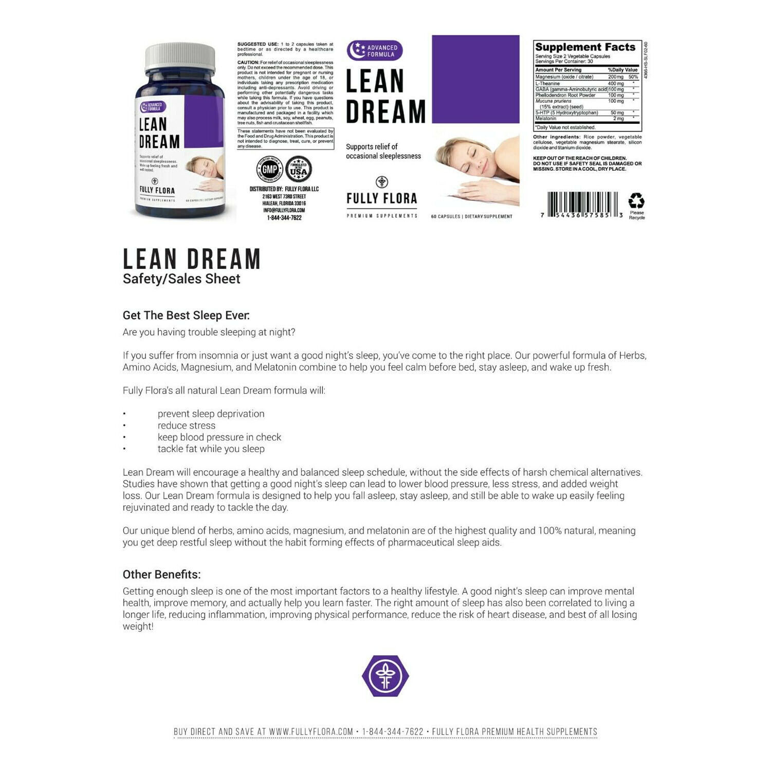 Hawthorn Extract Circulatory Wellness Support & Natural Sleep Dietary Supplement