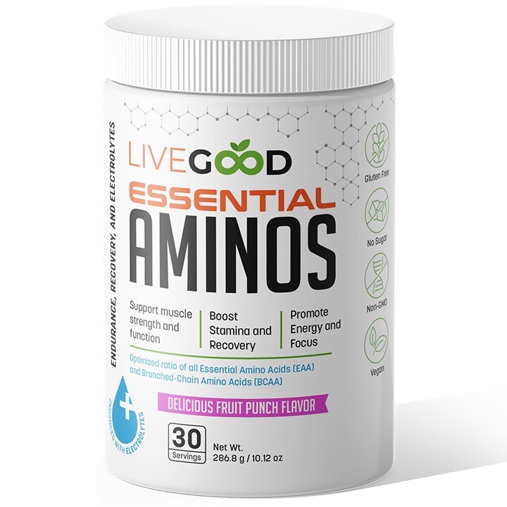 Essential Aminos [Muscle Strength, recovery, stamina, energy, focus]- LIVEGOOD