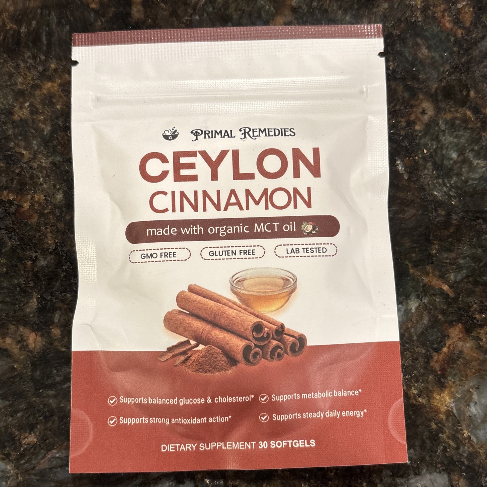 Primal Remedies Ceylon Cinnamon Extract 600mg Softgels 30 Soft gels EXP 01/28