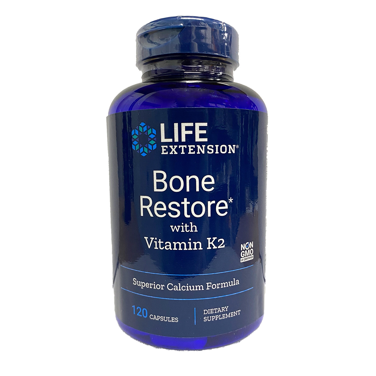 Life Extension Bone Restore with Vitamin K2, 120 Capsules