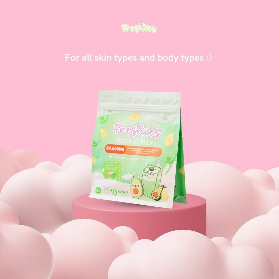 Freshies Avocado Milk by Juju Glow 10 sachets x 21g