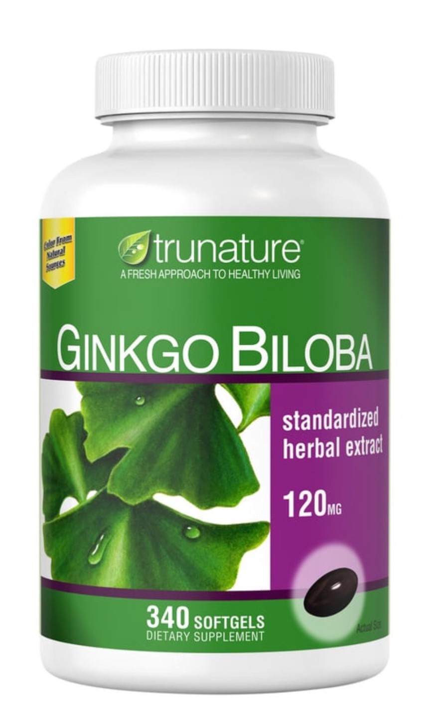 Trunature Ginkgo Biloba 120mg 340 softgels New Free Shipping EXP 12/2027