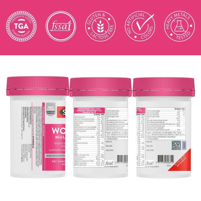 Swisse Women’s Multivitamin – Mfd In Australia -With 36 Herbs- 30 Tablets
