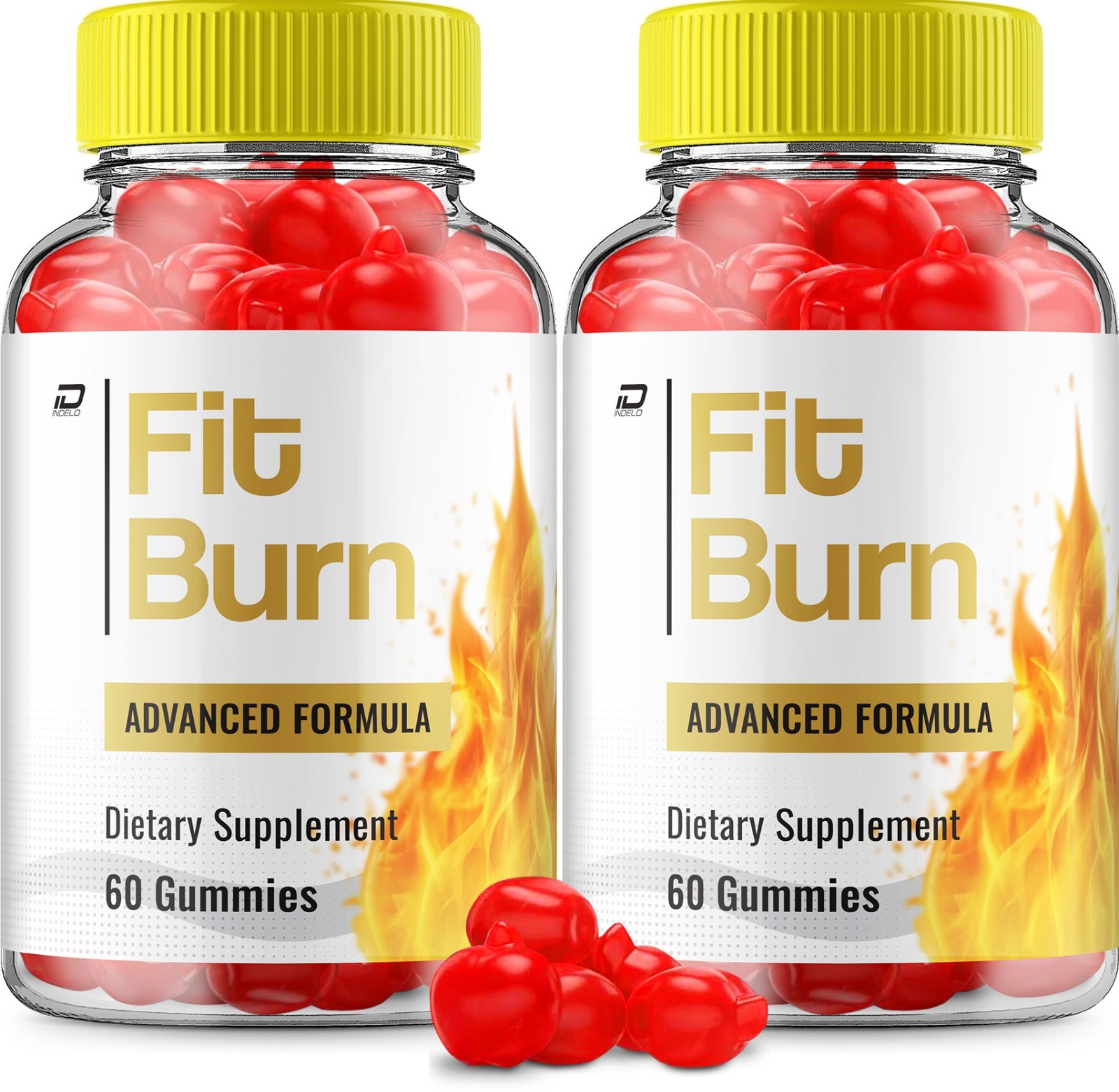 (2 Pack) Fit Burn ACV Gummies Supplement – FitBurn ACV Gummy Apple Cider Vinegar