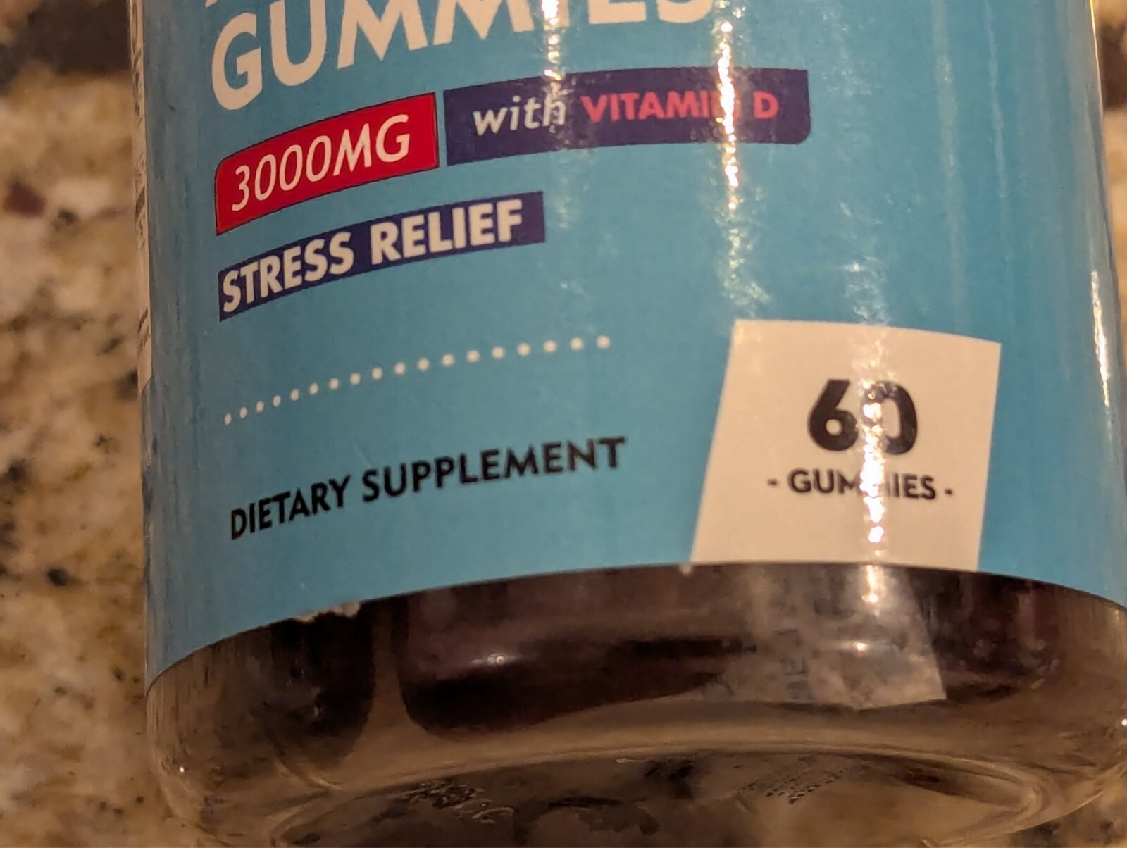 Careleaf Ashwagandha Stress Relief 3000mg Strawberry 60 Gummies exp: 4/2026