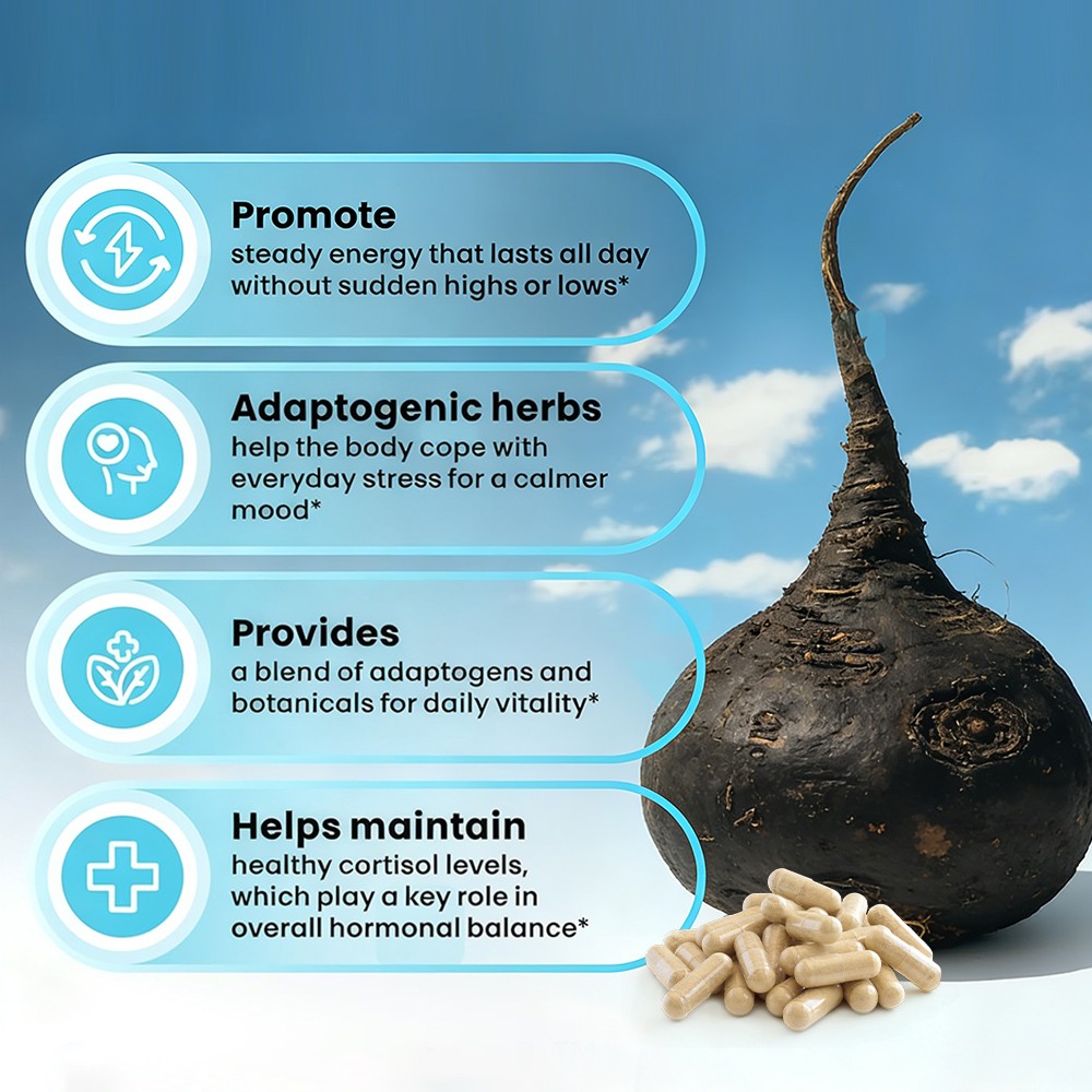 Cortisol Balance&Emotional Health Supplement,Boost Energy&Vitality,30-120 Pills