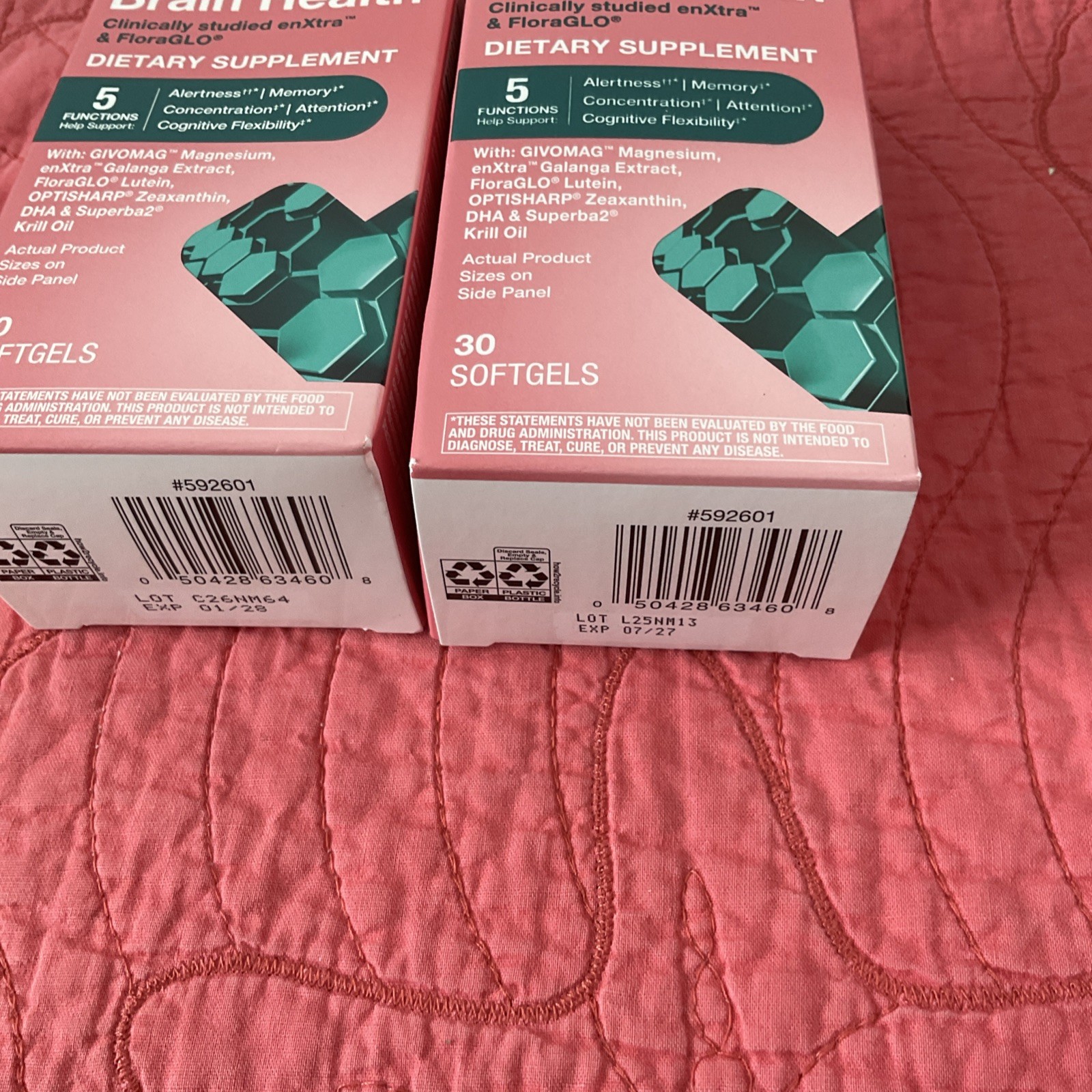 (2PACK) CVS Health 5-in-1 Brain Health Supplement 30 Softgels 07/27 01/28