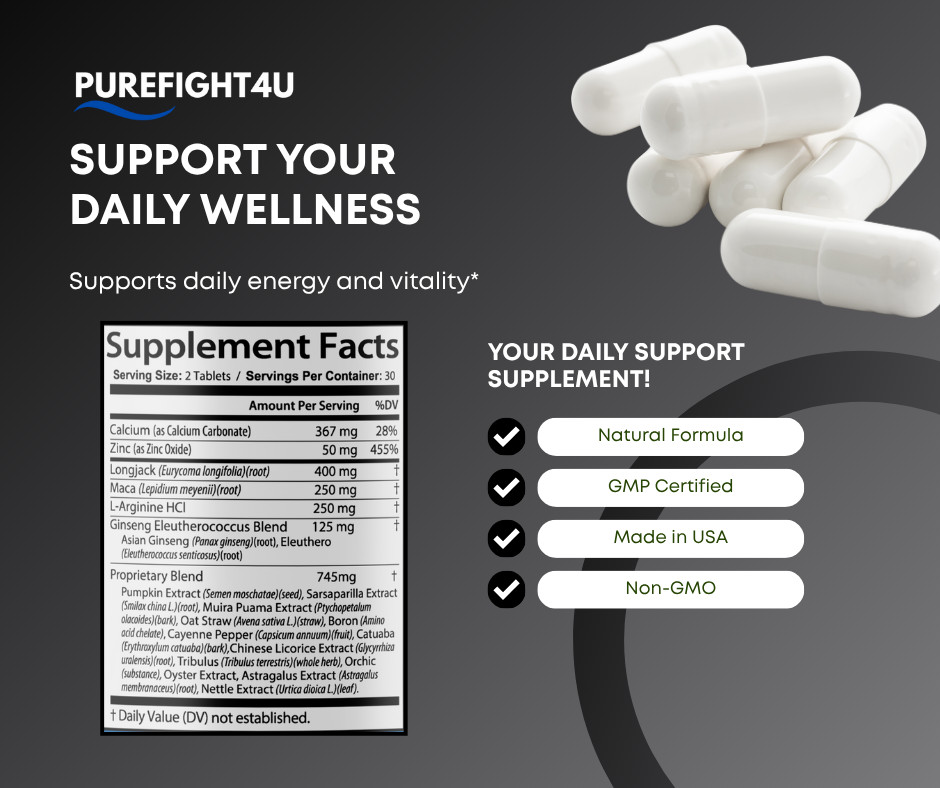 ProTrenix Male Tablets Support for Energy, Vitality & Stamina – 4 Bottles