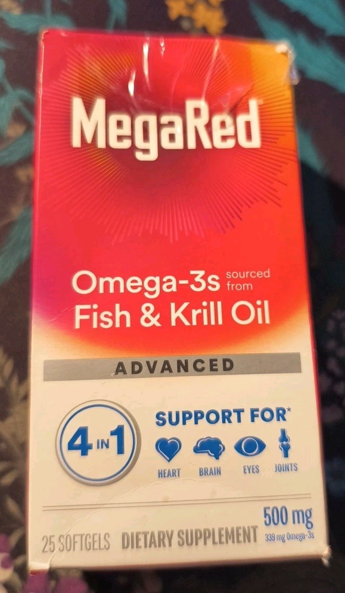 Schiff Mega Red Advanced 4in1 Omega Fatty Acid – 25 Softgels 07/26