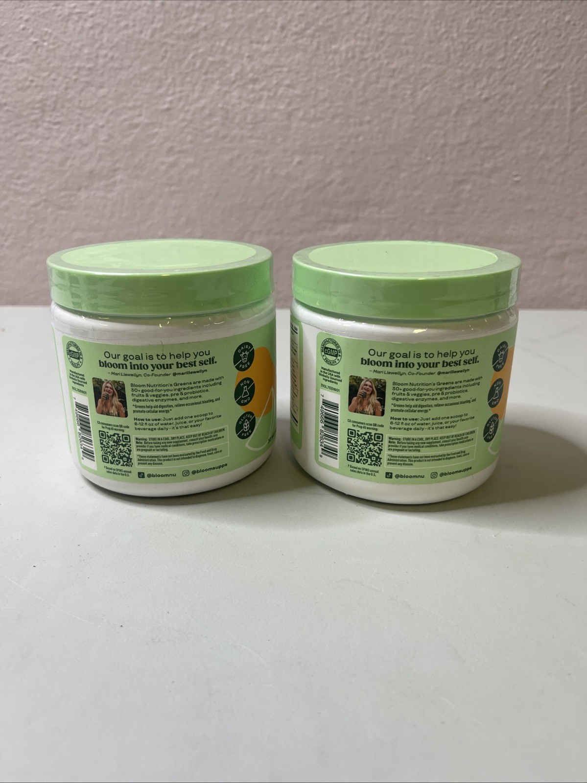 Bloom Greens Superfood Powder Mango 30 Servings Digestion Bloat Relief 4/27 2PK