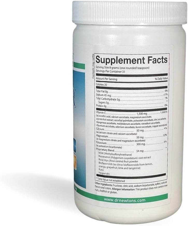 Dr. Newton’s Naturals Super C22 1500mg Vitamin C Effervescent Drink Mix – 8.9 oz