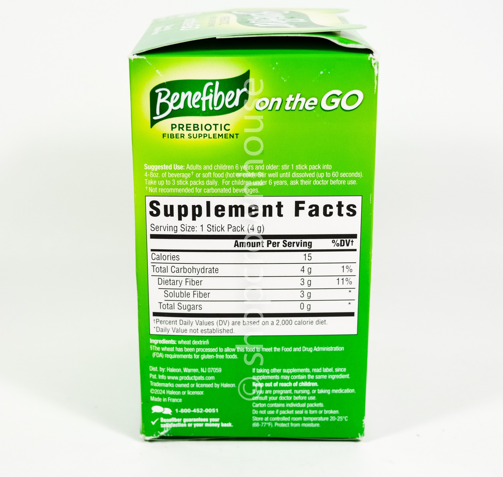 Benefiber Prebiotic Fiber Supplement On the Go 28ct box 06/2027