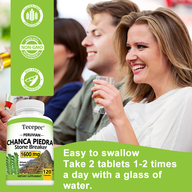 Chanca Piedra 1600 Mg Stone Breaker 120 Capsules Urinary & Gallbladder Health