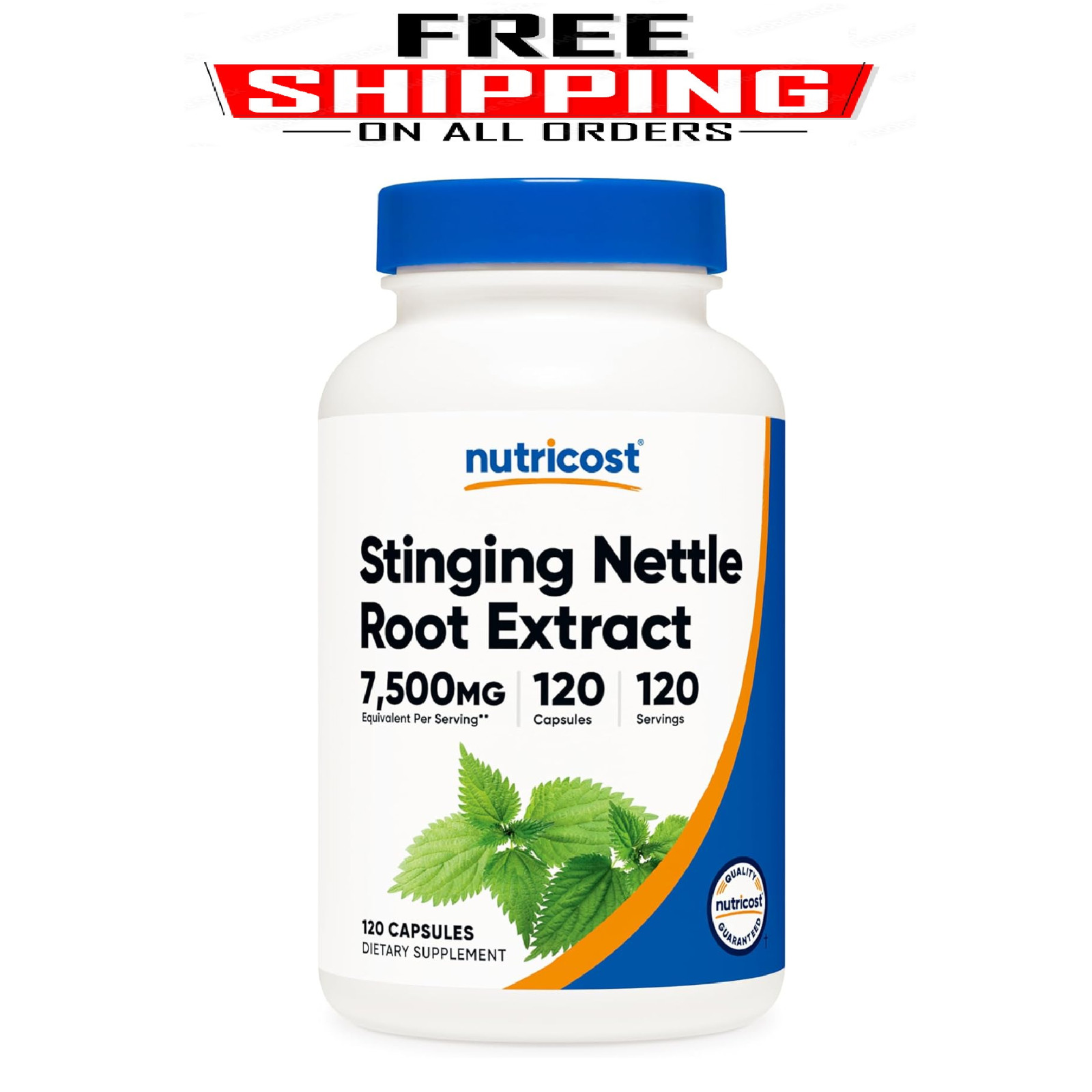 Extracto De Hoja De Ortiga 7500 Mg | 120 Capsulas | Sin Ogm Y Gluten Gratis