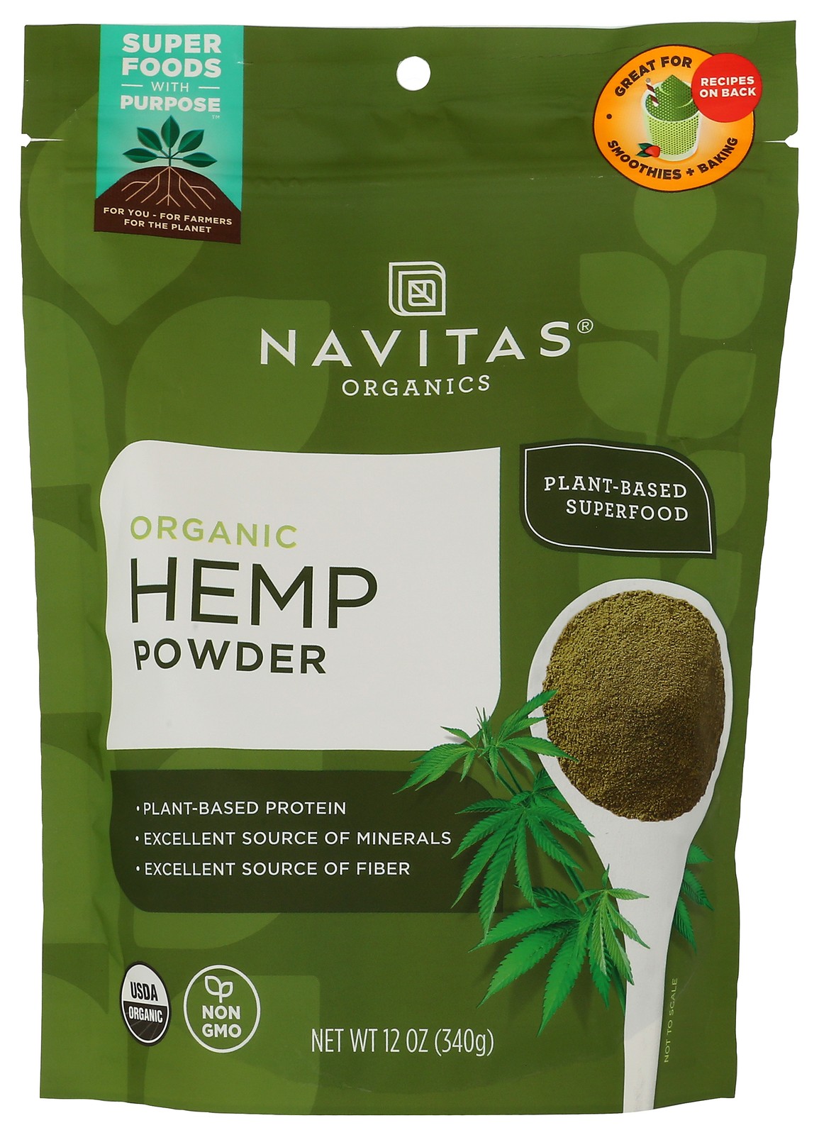 Organic Hemp Powder 12 Oz By Navitas Organics 6 Pack