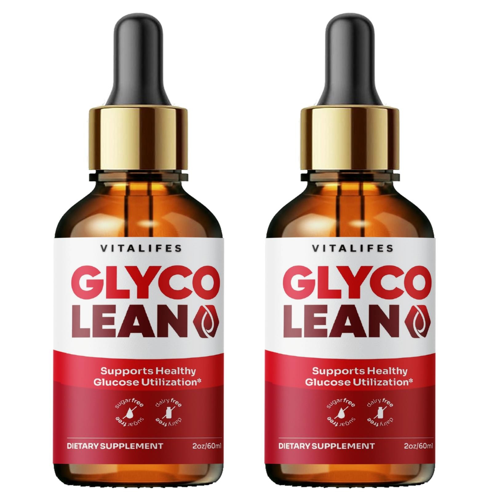 (2 Pack) Glyco Lean Drops, GlycoLean Blood Support Advanced Formula (30 Servings