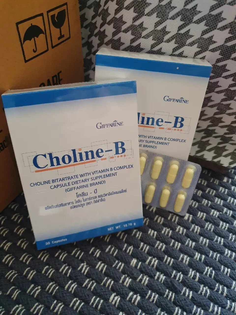 Gifferine Choline Bitartrate+vittamin B Complex dietary supplement 30 capsules