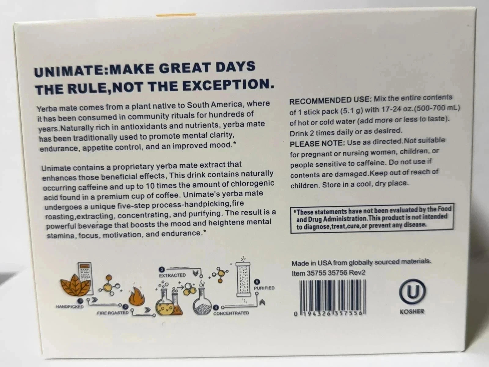 Unicity Unimate Lemon Flavor Packs – 30 Counts Free shiping