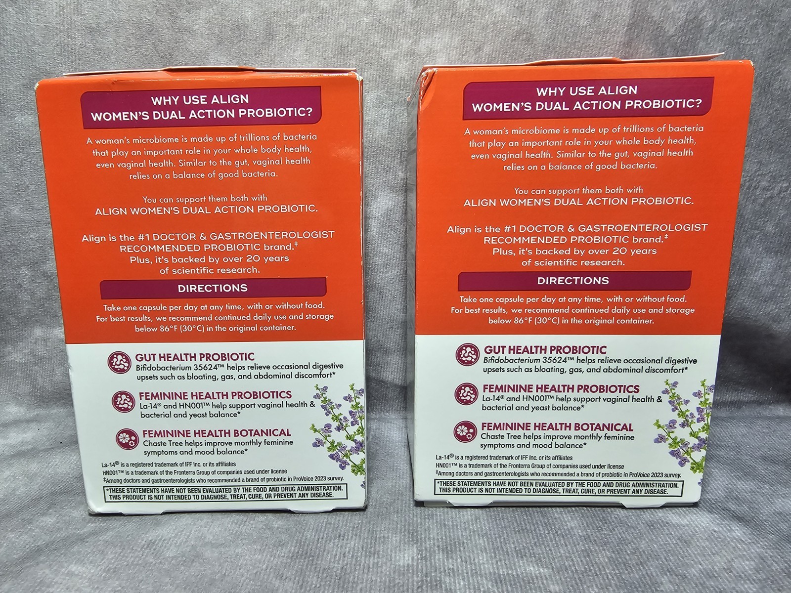 2x Align Probiotic Women’s Dual Action (28 Capsules) New NIB Exp 05/2026+