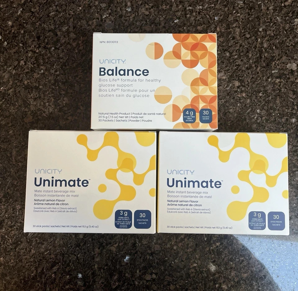 Unicity Feel Great BALANCE 30ct, LEMON 30ct & Lemon 30ct |FREE SHIPPING 05/2027
