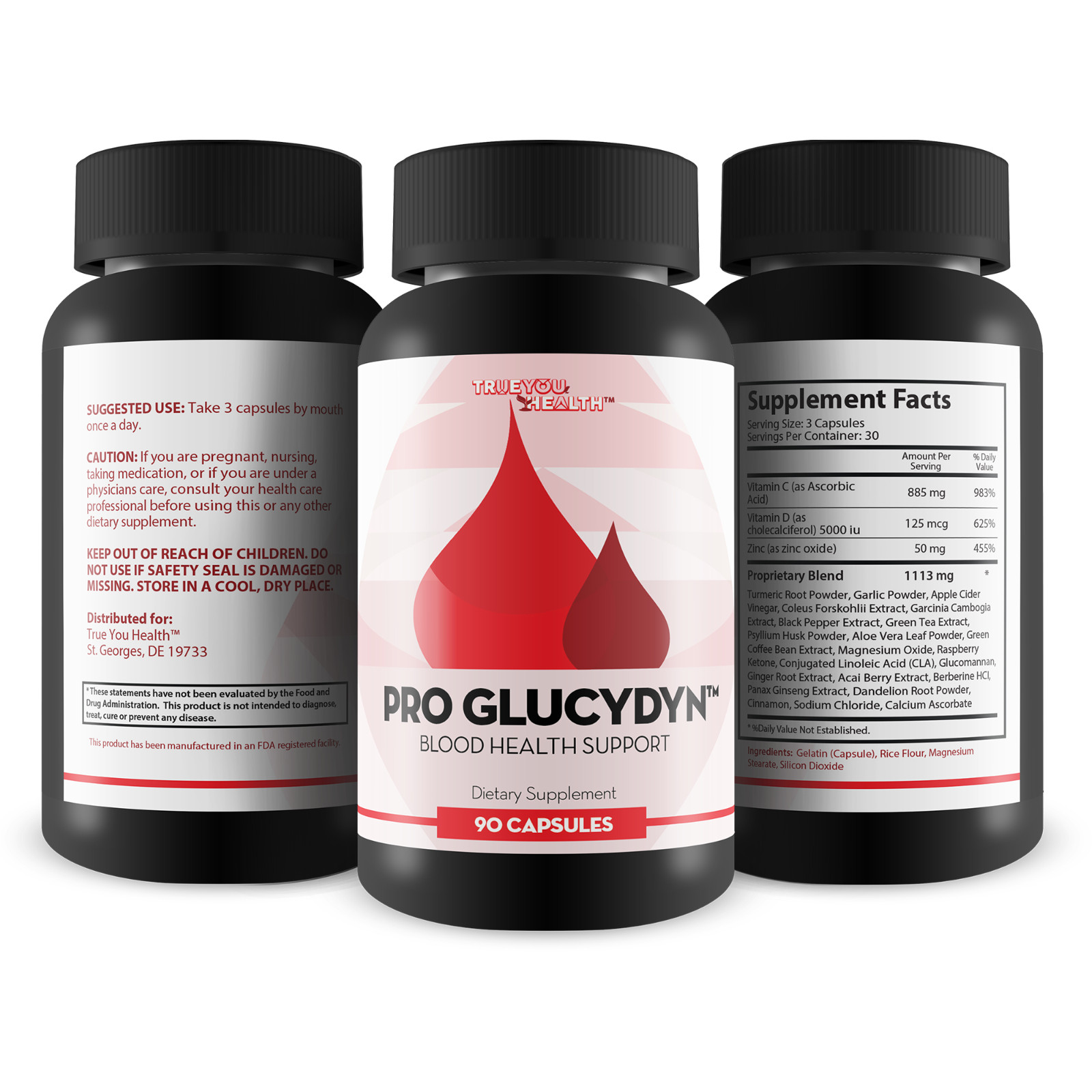 Pro Glucydyn – Blood Sugar Support Supplement – Berberine, Cinnamon, Ginger