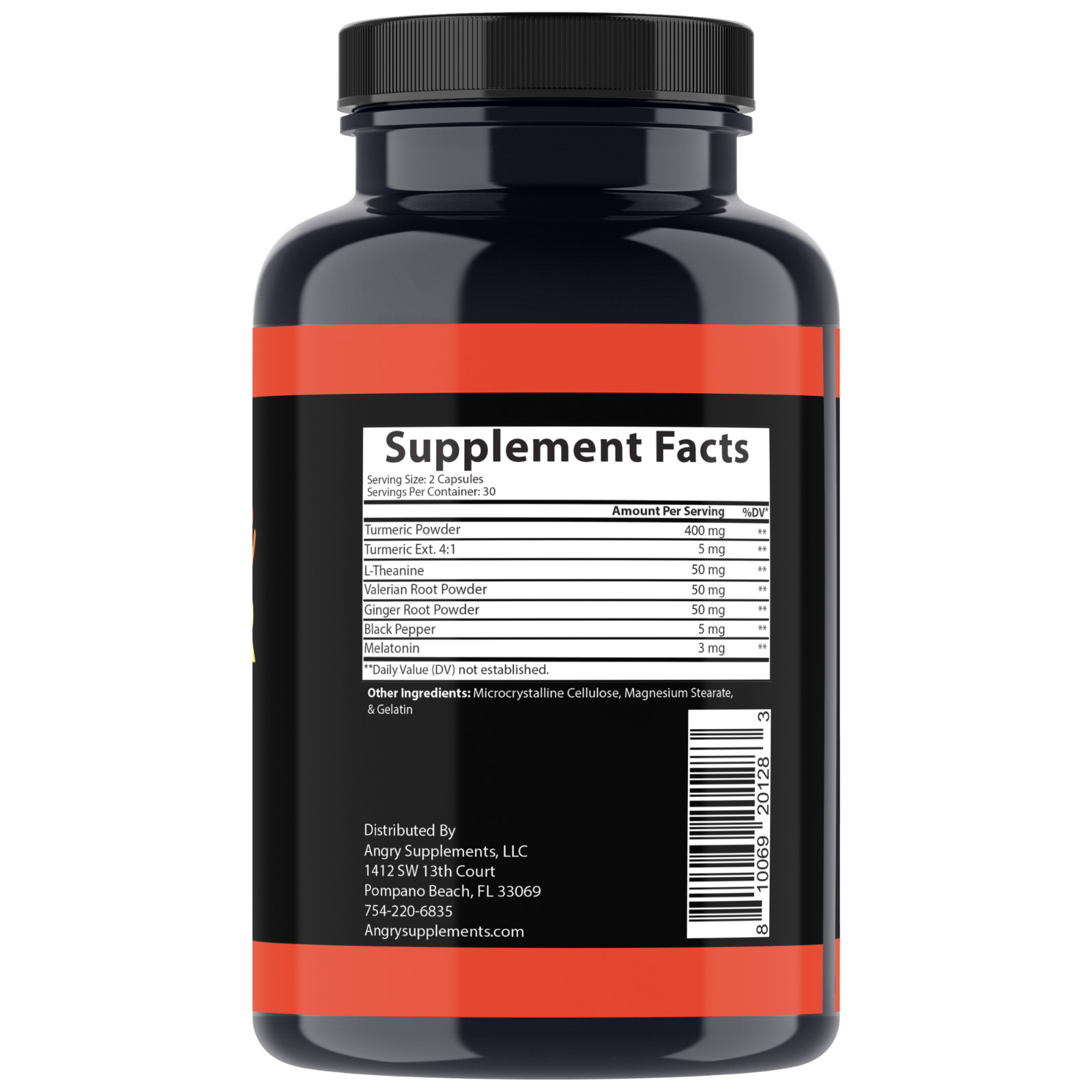 Angry Supplements Turmeric Ginger Maxx AM + PM Joint Support Sleep Aid Combo 2PK