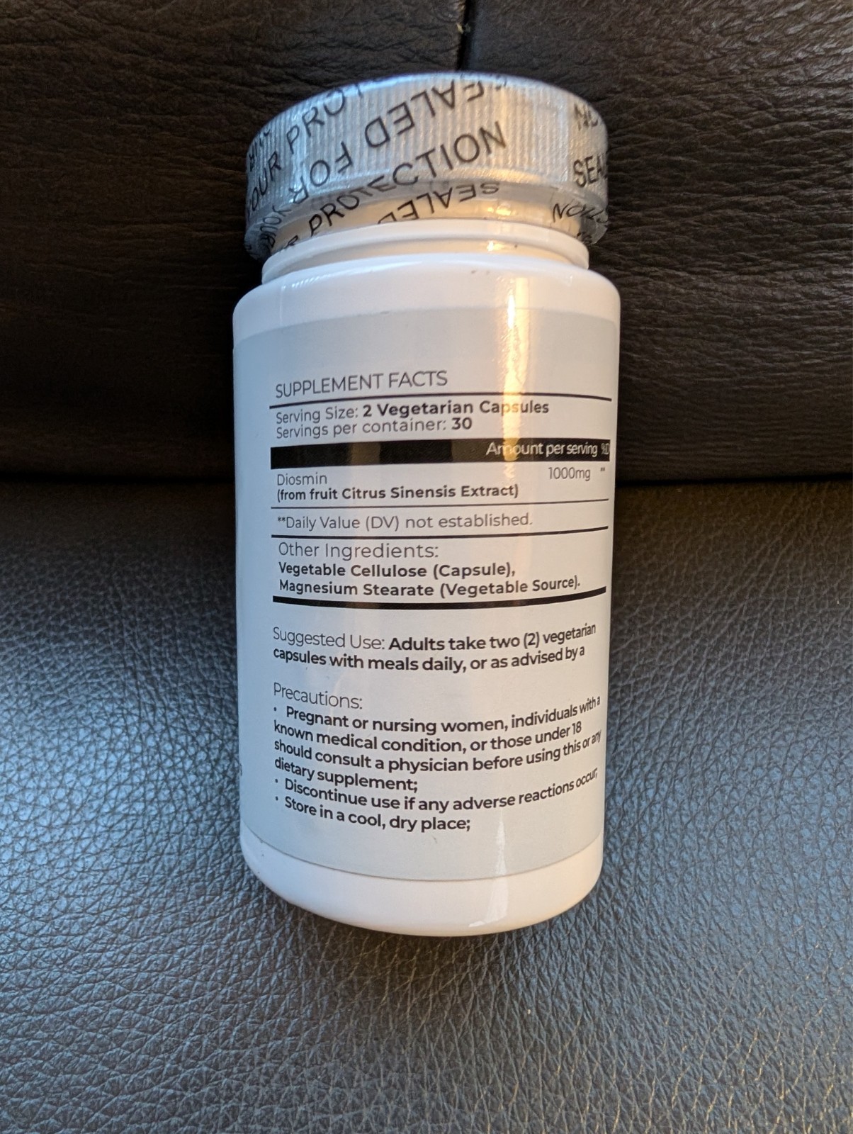 Selevit Vascular Support (Diosmin) 1000mg ~ Citrus-Derived, 60ct.