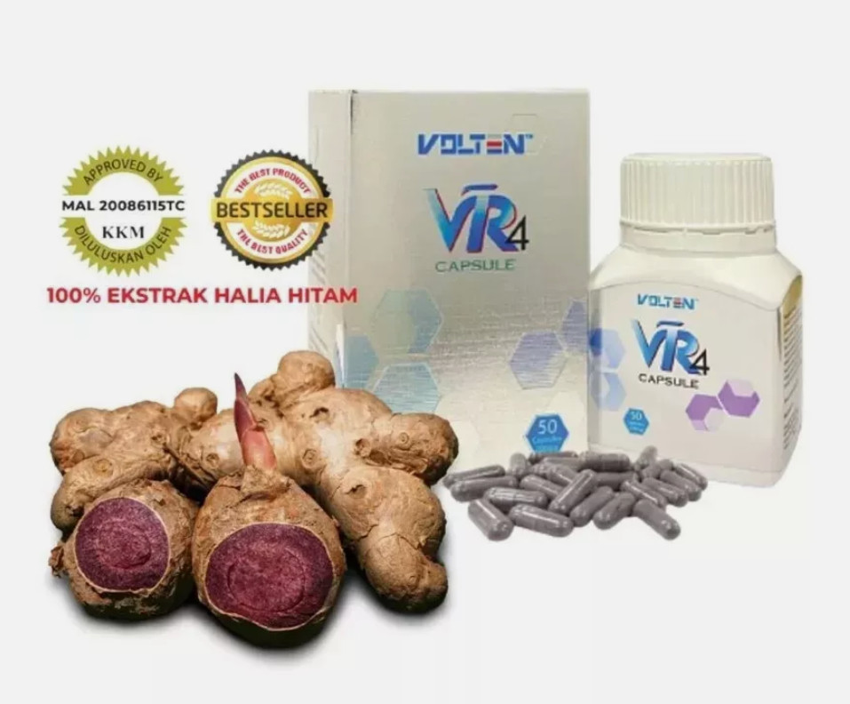 1 X Volten VR4 Capsule Black Ginger Extract Plant Based General Health