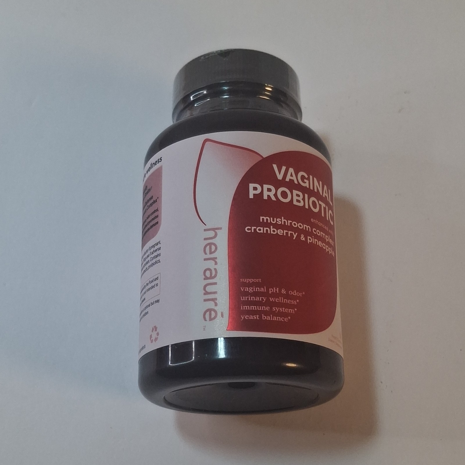 Herauré Vaginal Probiotic Mushroom Complex Cranberry & Pineapple 60 Capsules
