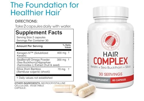 Hair Complex Supplement – 30 Day Supply Keratin