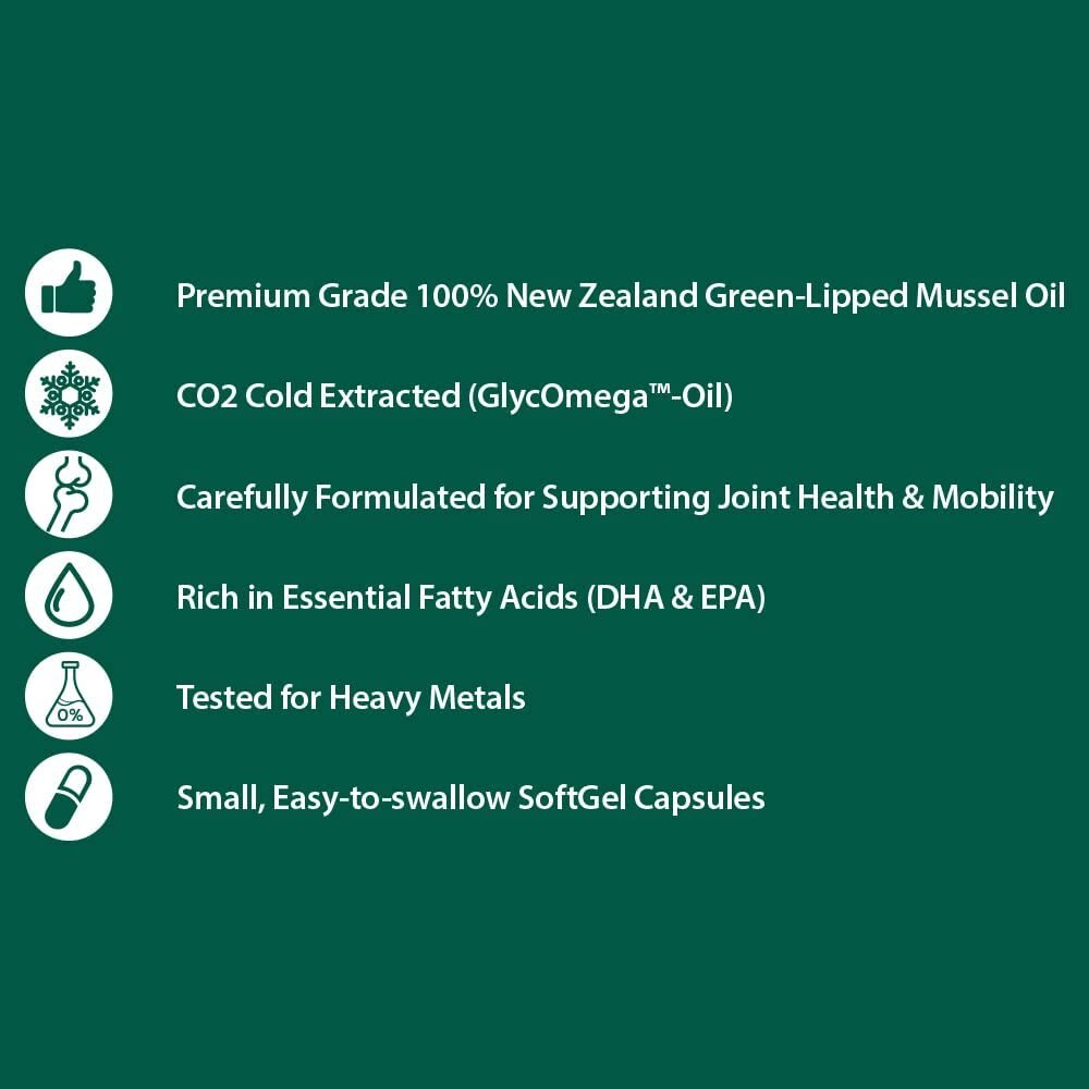 Hi well New Zealand Green Lipped Mussel Oil 30000 mg 120 Caps (3 Pack)
