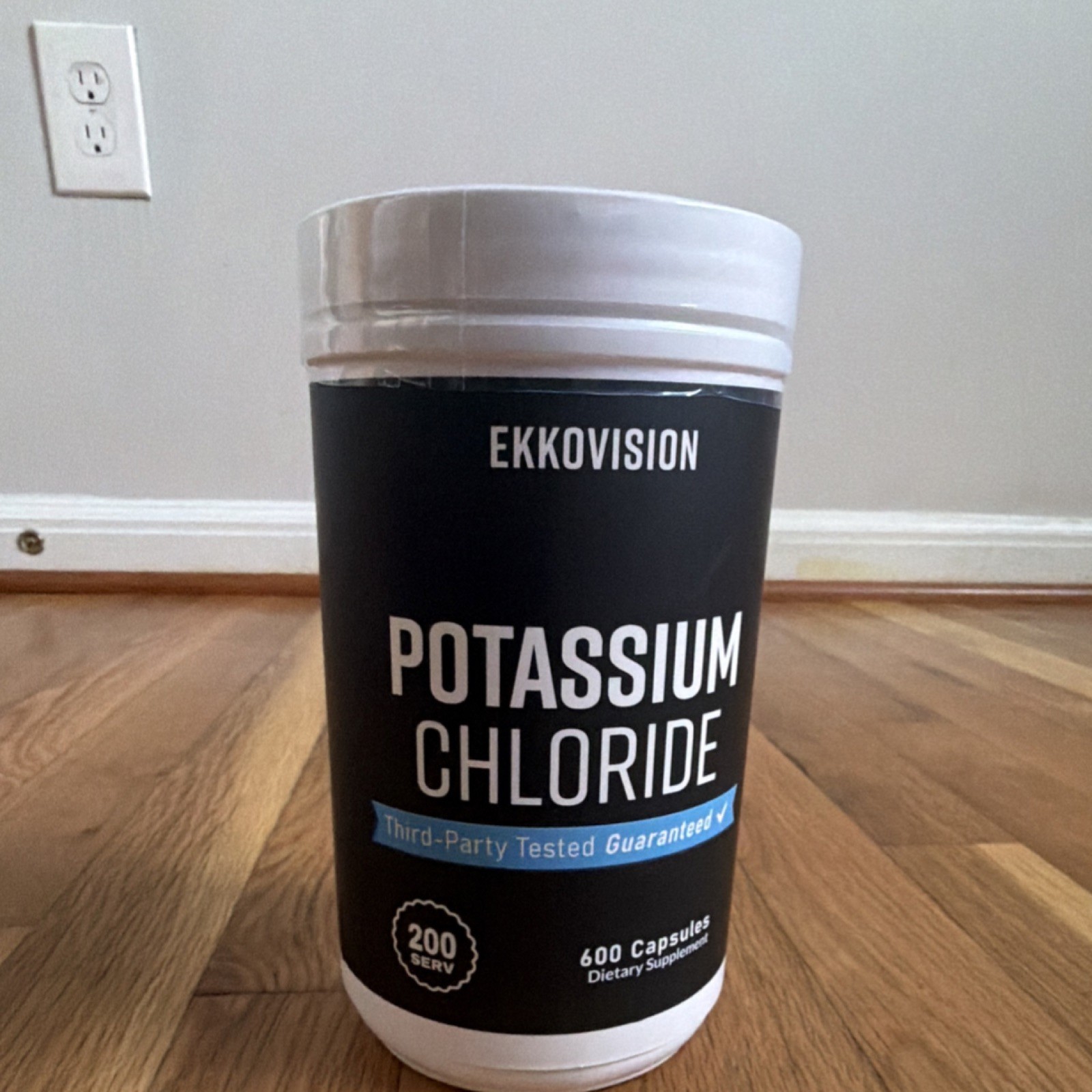 Ekkovision Potassium Chloride 600 Capsules Mineral Supplement Tree Nut-Free
