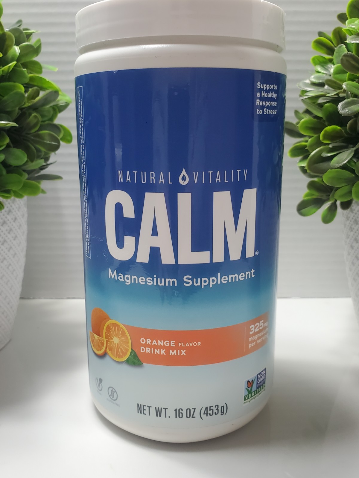 Natural Vitality Calm Magnesium Supplement Orange Flavored (16 oz)🍊 06/2027