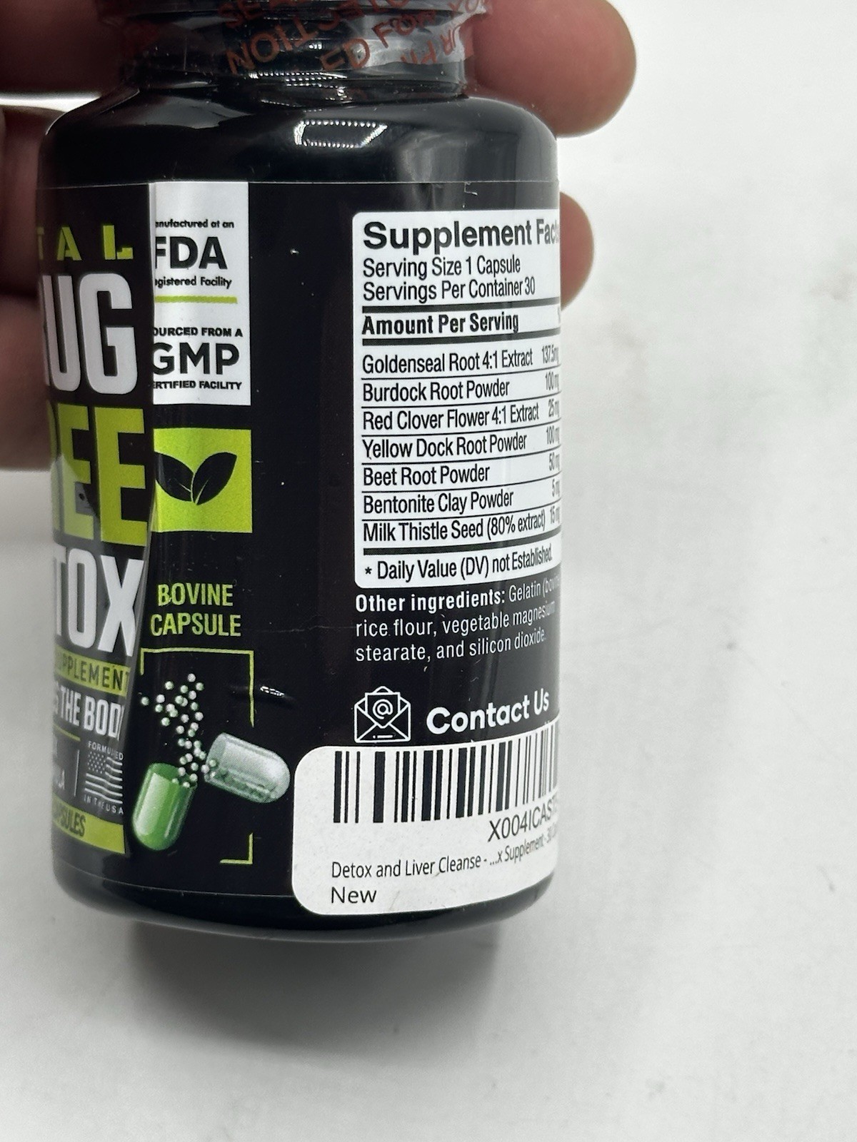Canna Field Total Drug Free Detox 30 Capsules EXP 06/2026