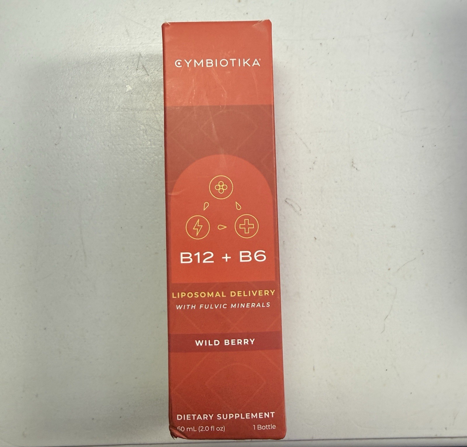CYMBIOTIKA Vitamin B12 + B6 Liposomal Delivery Wild Berry, 60 mL Liquid