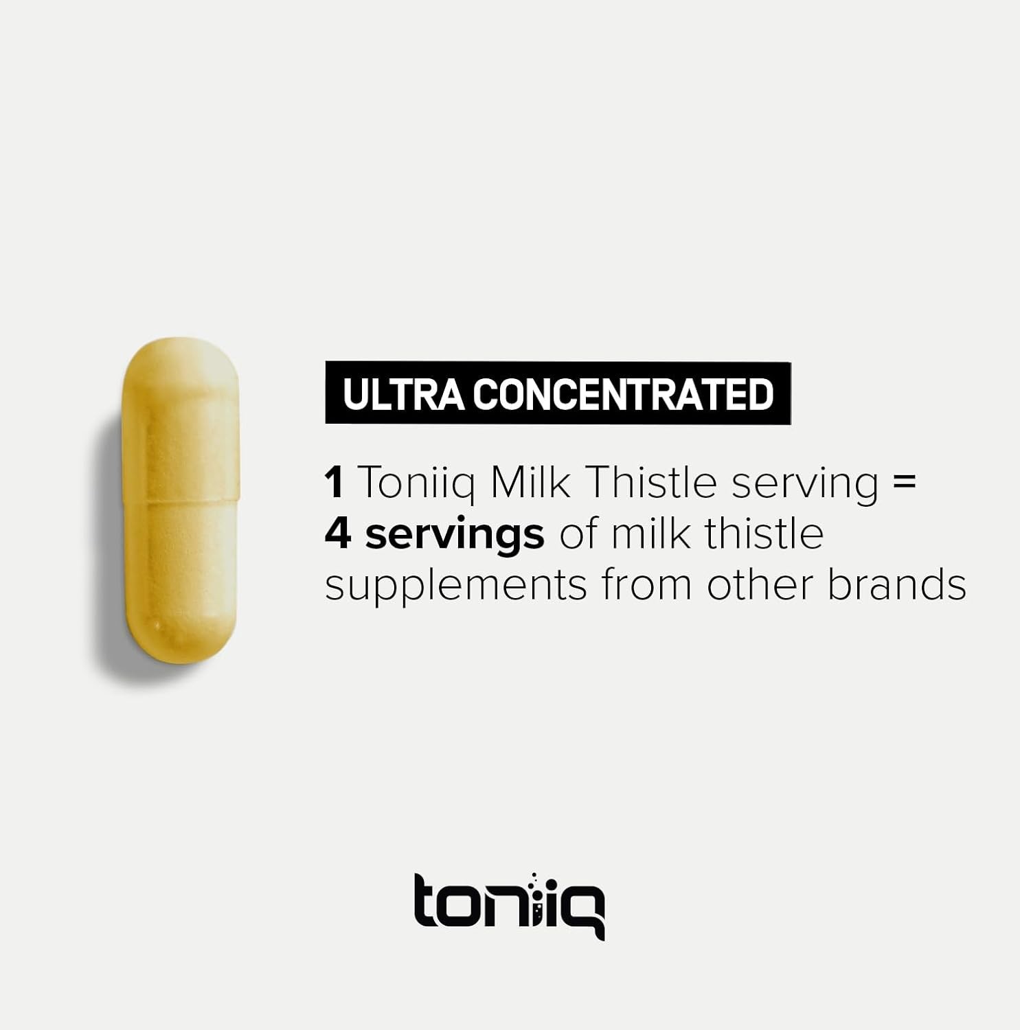 Ultra High Strength Milk Thistle Capsules 25,000Mg 50X Concentrated Extract 90 C
