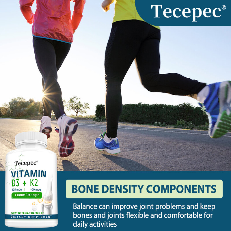 Vitamin K2 (100mcg) + Vitamin D3 (5000 IU) 30/60/120 Softgels – Gluten Free