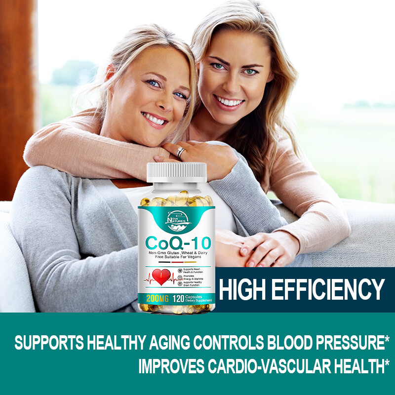 CoQ10 200mg capsule Q10 C0q 10 Coenzyme Cardiovascular Heart Health 2 x 120Pills
